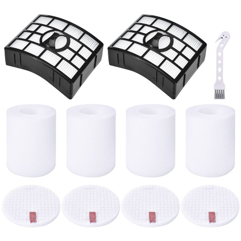 Leadaybetter 2 HEPA + 4 Foam & Felt Filters for Shark Rotator Powered Lift-Away XL Capacity NV755, UV795 Vacuum Cleaner, Compare to Part # XFF750 & XHF650 Replacement - Image 1